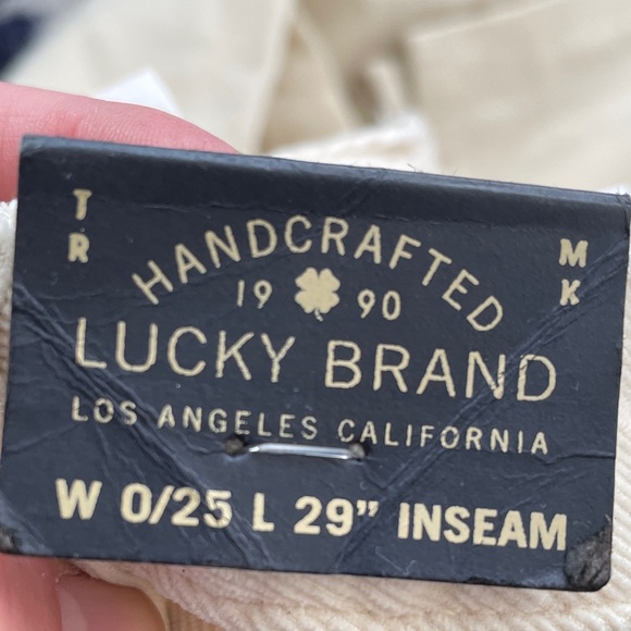 3 for $30 | Lucky Brand Lolita Skinny Ankle Corduroy in Cream - Picture 6 of 6